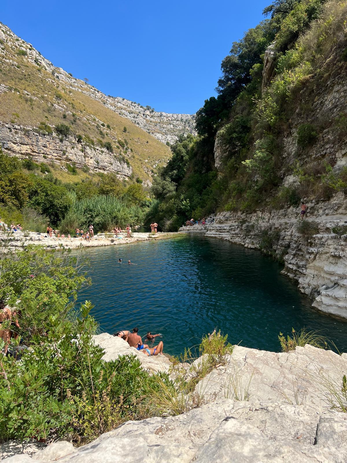 Kanion Cavagrande i naturalne baseny
